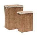 Koši za perilo v kompletu 2 ks iz ratana v naravni barvi Indali – Kave Home