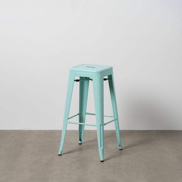 Turkizni kovinski barski stoli v kompletu 2 ks (višina sedeža 76,5 cm) – Ixia-image-1