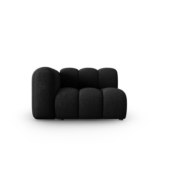 Črn/antracitno siv modul za sedežno garnituro (levi kot) Lupine – Micadoni Home