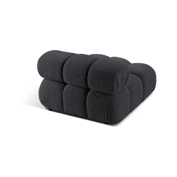 Antracitno siv modul za sedežno garnituro iz tkanine bouclé (sredinski modul) Bellis – Micadoni Home-image-4