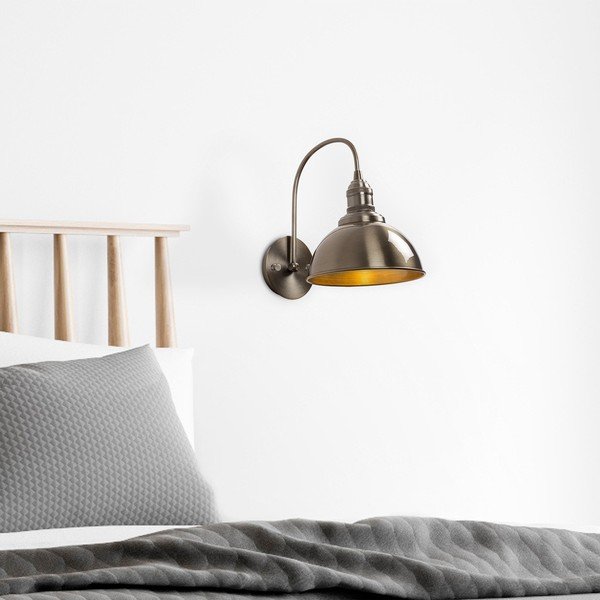 Medeninasta stenska svetilka ø 21 cm Varzan – Opviq lights-image-2