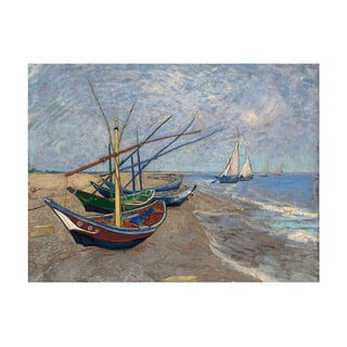 Reprodukcija slike slike Vincent van Gogh - Fishing Boats on the Beach at Les Saintes-Maries-de la Mer, 40 x 30 cm