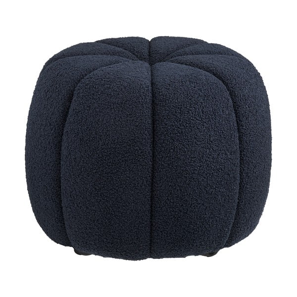 Temno moder tabure iz tkanine bouclé Paisley – House Nordic-image-2