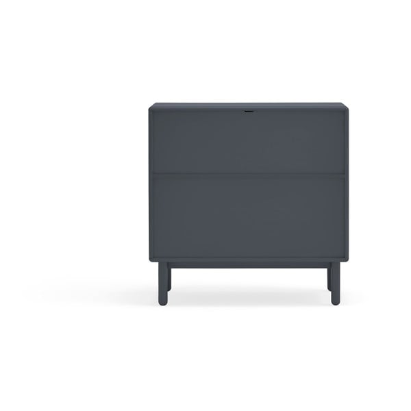 Temno siva nizka komoda 90x90 cm Corvo - Teulat-image-3