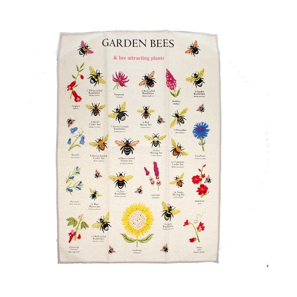 Bombažna kuhinjska krpa 50x70 cm Garden Bees – Rex London