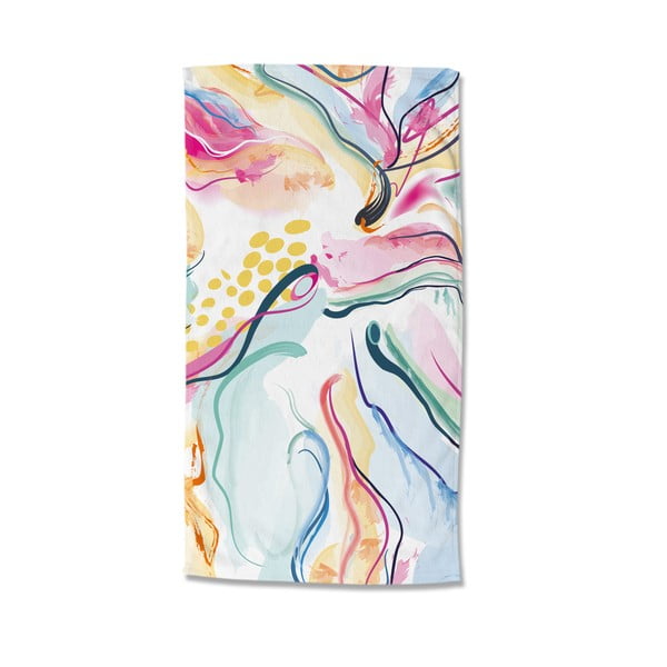 Žametna brisača za na plažo 100x180 cm Magic – Good Morning