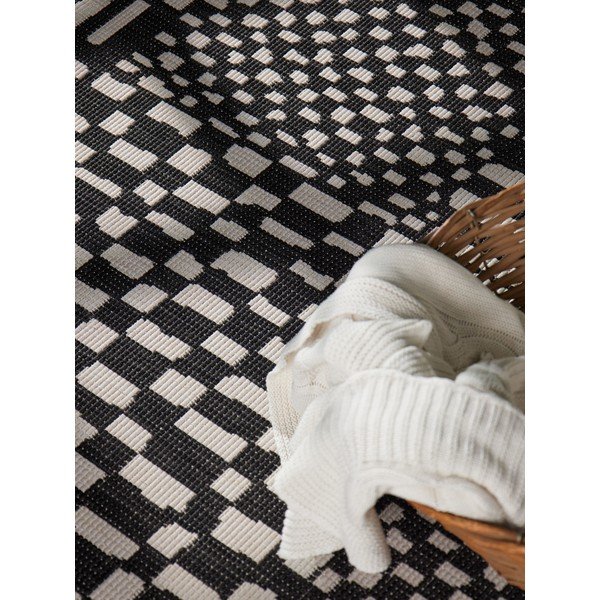 Črna/kremno bela notranja in zunanja preproga 120x170 cm Haringey Barkham – Ted Baker-image-3