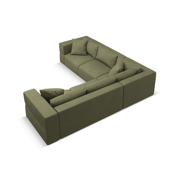 Svetlo zelena kotna sedežna garnitura (s kotom po izbiri) Esther – Milo Casa-image-3