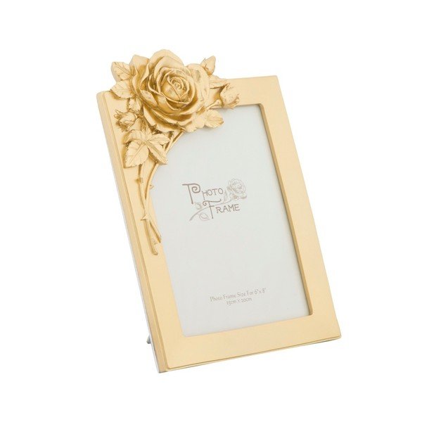 Rumeni okvir za fotografije v okvirju iz smole Mauro Ferretti Glam Rose, 15 x 20 cm-image-1
