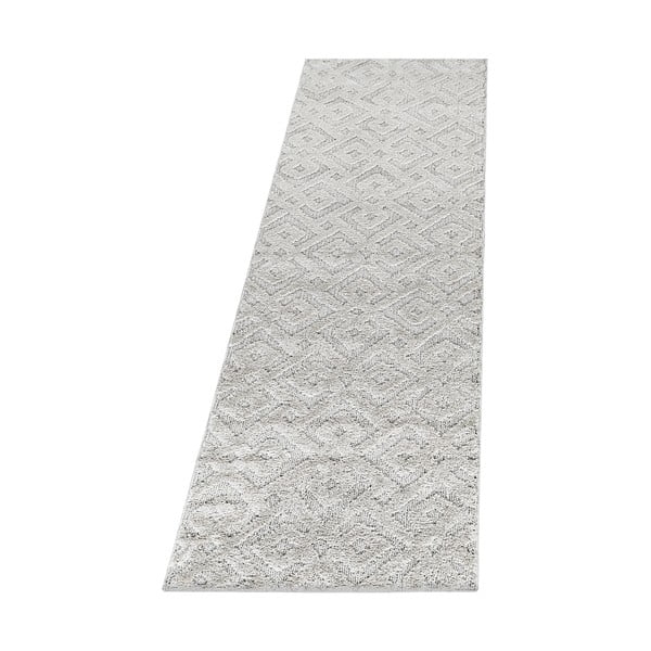 Kremno bel tekač 80x250 cm Pisa – Ayyildiz Carpets