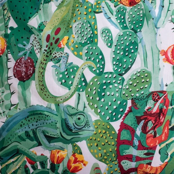 Zelena enojna bombažna otroška posteljnina s svetlečim učinkom 140x200 cm Chameleon – Jerry Fabrics-image-4