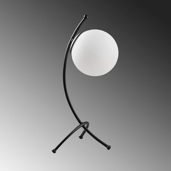 Črno-bela namizna svetilka s steklenim senčilom (višina 43 cm) Yay – Opviq lights-image-4