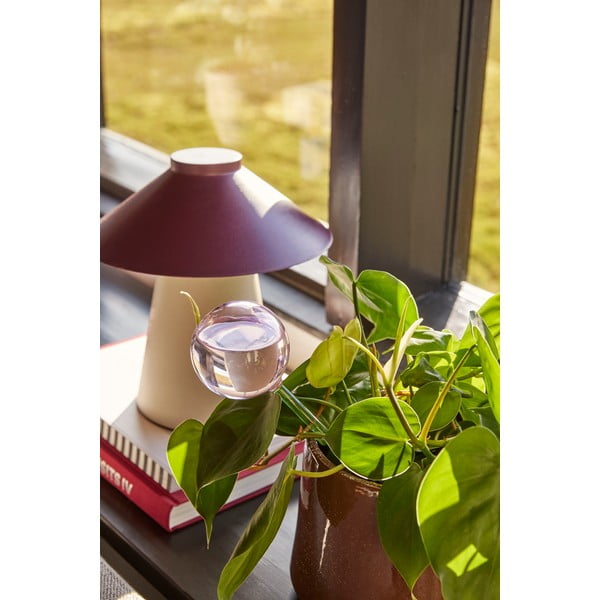 Vijolično-bež kovinska namizna svetilka Chipper - Hübsch-image-1