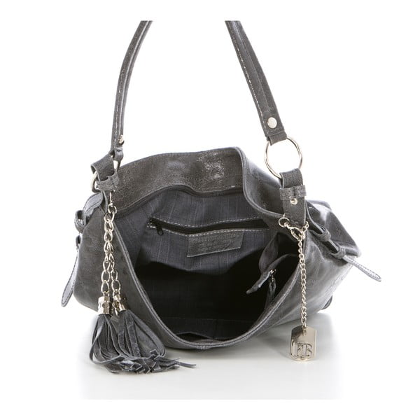 Usnjena torbica Hobo Grigio-image-4