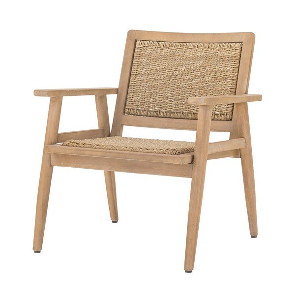 Vrtni fotelj iz masivnega lesa v naravni barvi Sorrento – Bloomingville