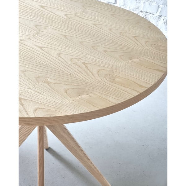 Jedilna miza iz masivnega jesena 90x90 cm Jubi – Ragaba-image-3