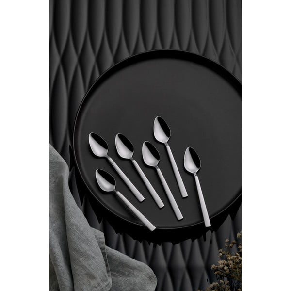 Pribor 36 ks iz nerjavečega jekla v srebrni barvi – Hermia-image-4