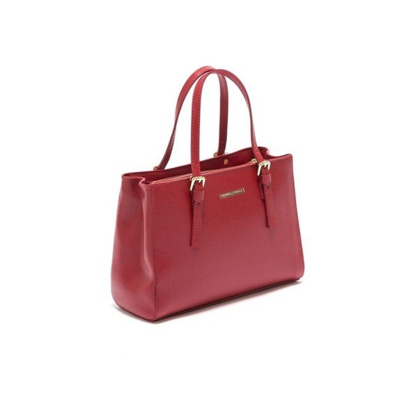 Roza usnjena torbica Isabella Rhea Classic Rosso-image-4