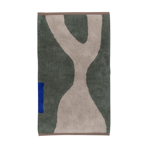 Temno zelena pralna bombažna preproga 50x80 cm Figura – Mette Ditmer Denmark