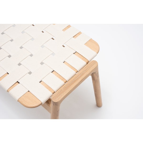 Klop bele in naravne barve Klupa - Gazzda-image-1