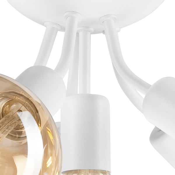 Bela stropna svetilka brez senčnika Viggo – LAMKUR-image-4