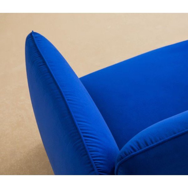 Kremno bel fotelj iz šenilje Georgia – Micadoni -image-1