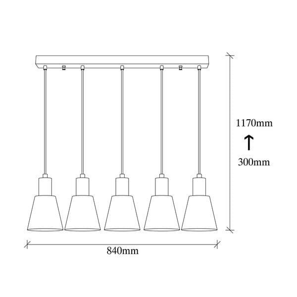 Peterna črna viseča svetilka Opviq lights Kem-image-3