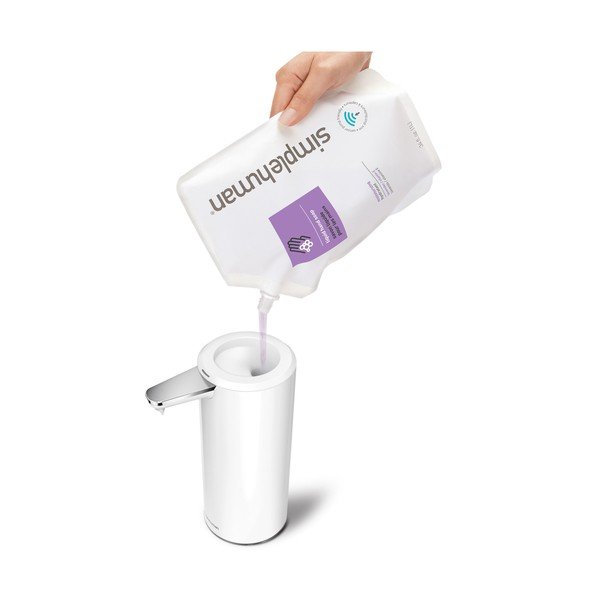 Beli avtomatski jekleni dozirnik za milo 266 ml - simplehuman-image-4