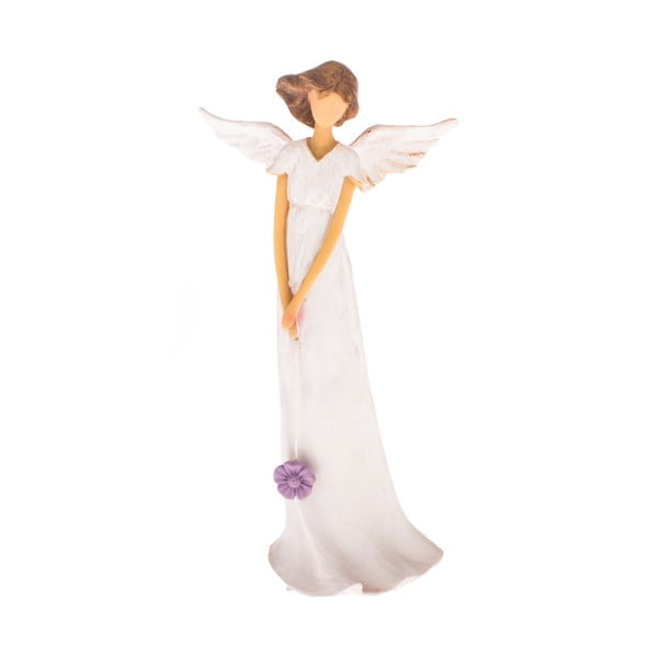 Dekorativna figurica Dakls Angel with a Bouquet, višina 20 cm