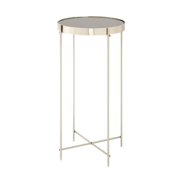 Okrogla stranska mizica s stekleno mizno ploščo ø 33 cm Allure – Premier Housewares-image-1