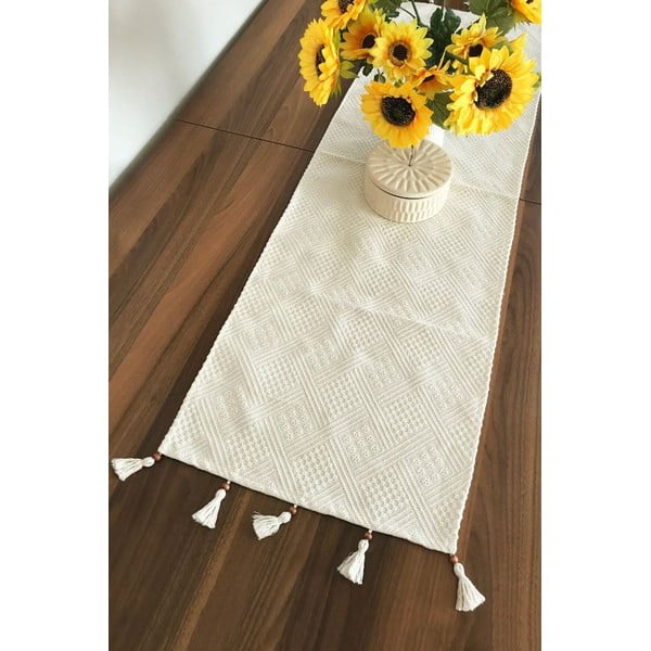 Namizni tekač iz organskega bombaža 40x130 cm – Mila Home-image-3