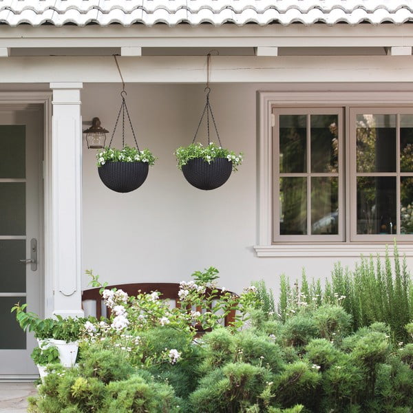 Plastičen viseči cvetlični lonec ø 35 cm Hangingsphere – Keter-image-3