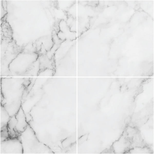 Komplet 4 nalepk Ambiance White Marble-image-3