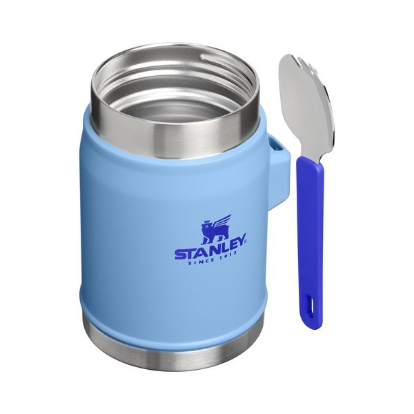 Modra termovka za hrano iz nerjavečega jekla 400 ml Legendary Food Jar + Spork Blue Sky – Stanley-image-1