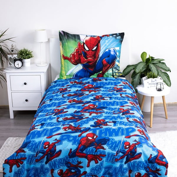 Enojna bombažna otroška posteljnina 140x200 cm Spider-man – Jerry Fabrics-image-3