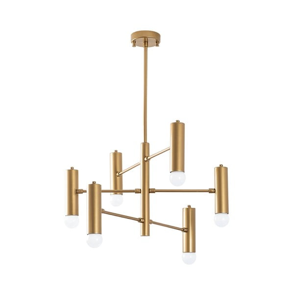 Viseča svetilka v zlati barvi s kovinskim senčilom Gharib – Opviq lights-image-2