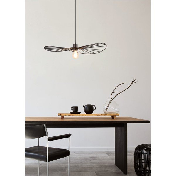Mat črna viseča svetilka ø 60 cm Chapeau – Reality-image-2