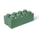Khaki zelena škatla za shranjevanje LEGO®