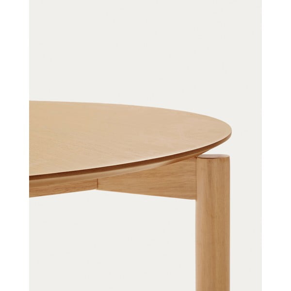 Okrogla jedilna miza v jesenovem dekorju ø 110 cm Indara – Kave Home-image-3