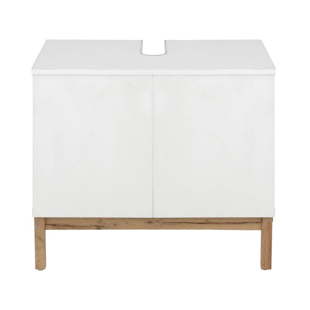 Bela omarica za pod umivalnik 56x35 cm Mirza