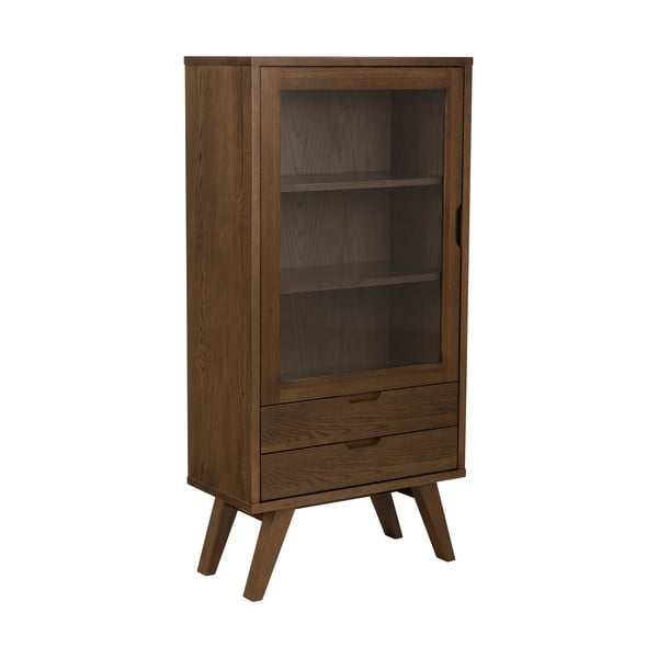 Rjava vitrina v hrastovem dekorju 72x145x36 cm A-Line – Actona-image-1