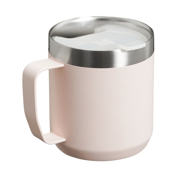 Svetlo rožnat termo lonček iz nerjavečega jekla 350 ml Stay-Hot Camp Mug Rose Quartz – Stanley-image-3