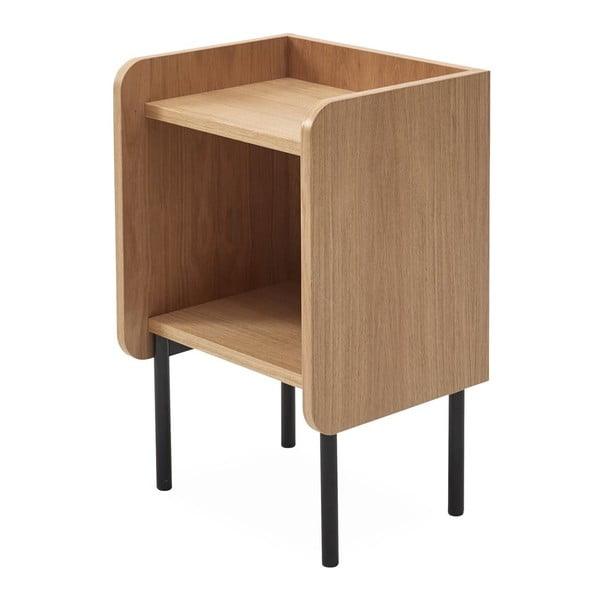 Nočna omarica v hrastovem dekorju s policami  Wrap - Bonami Selection-image-2