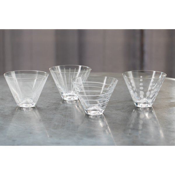 Set 4 kozarcev za martini Mikasa Cheers-image-1