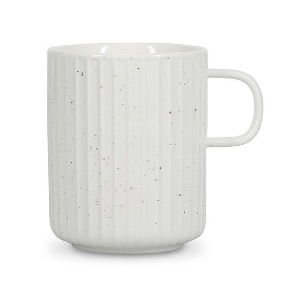 Bela skodelica iz porcelana new bone china 410 ml Ora Gloss – Salt&Pepper