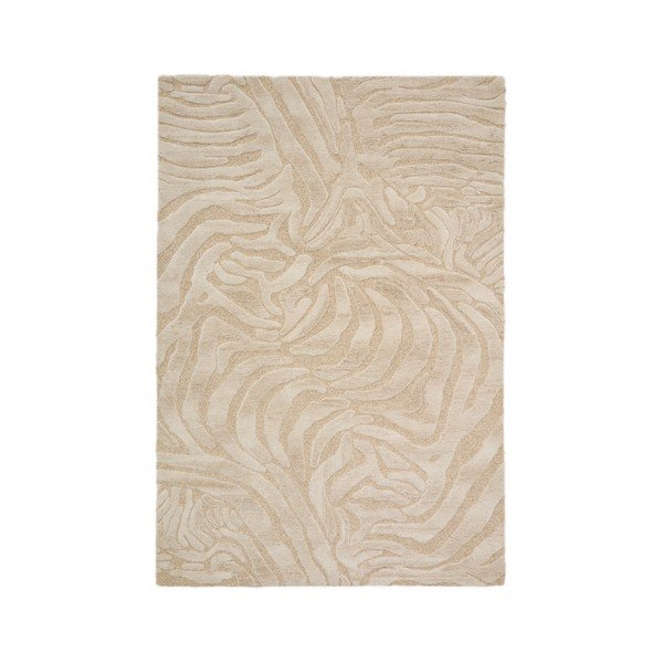 Bež ročno tkana preproga iz mešanice volne 160x230 cm Tribet – Kave Home