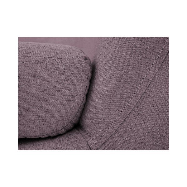 Roza fotelj z rjavimi nogami Mazzini Sofas Piemont-image-4