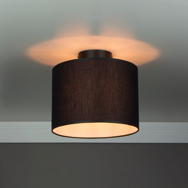 Črna stropna svetilka Sotto Luce MIKA, Ø 25 cm-image-1