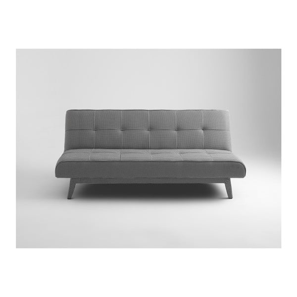 Črno-bela dvojna raztegljiva kavč postelja po meri