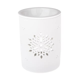 Bela porcelanasta aroma lučka Dakls, višina 12,2 cm